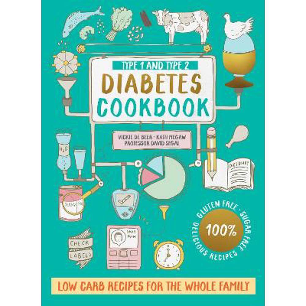 Type 1 and Type 2 Diabetes Cookbook: Low carb recipes for the whole family (Paperback) - Vickie De Beer